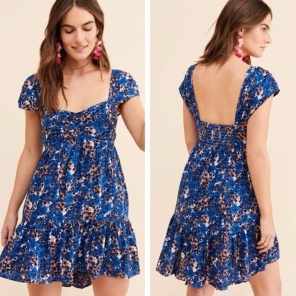 ✨Free People Pattern Play Floral Mini Dress - Babydoll✨ - Picture 4 of 8